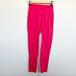 Til You Collapse- Coral Resilient Heart Booty Leggings XS